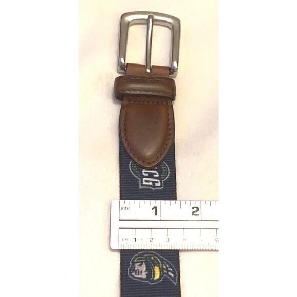 T.B.Phelps University of North Carolina Greensboro Mens Belt Nylon Leather Sz 34 - Picture 9 of 16